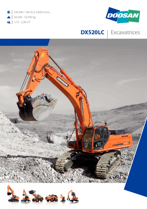 क्रॉलर एक्सकेवेटर Doosan DX 520 LC