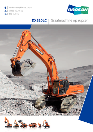 क्रॉलर एक्सकेवेटर Doosan DX 520 LC