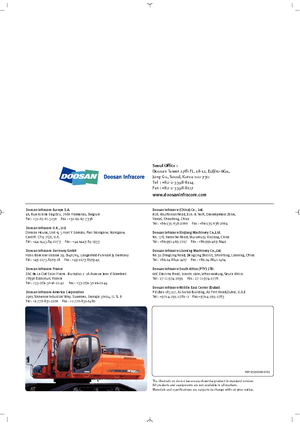 क्रॉलर एक्सकेवेटर Doosan DX 520 LC