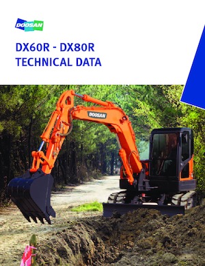 क्रॉलर एक्सकेवेटर Doosan DX 80 R