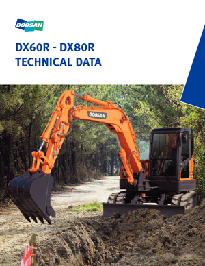 क्रॉलर एक्सकेवेटर Doosan DX 80 R
