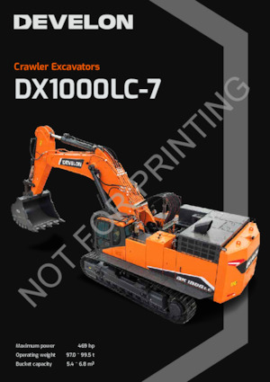 क्रॉलर एक्सकेवेटर Develon DX1000LC-7 