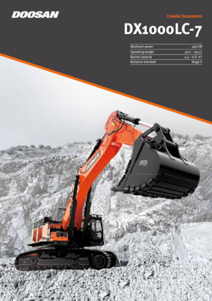 क्रॉलर एक्सकेवेटर Doosan DX1000LC-7
