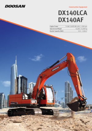 क्रॉलर एक्सकेवेटर Doosan DX140LCA