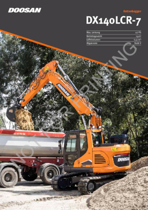 क्रॉलर एक्सकेवेटर Doosan DX140LCR-7