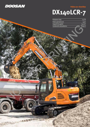 क्रॉलर एक्सकेवेटर Doosan DX140LCR-7