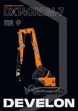 क्रॉलर एक्सकेवेटर Develon DX140RDM-7