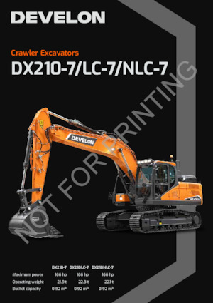 क्रॉलर एक्सकेवेटर Develon DX210-7 