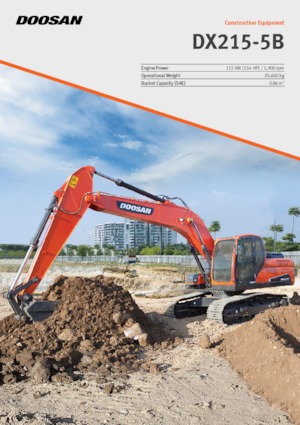 क्रॉलर एक्सकेवेटर Doosan DX215-5B