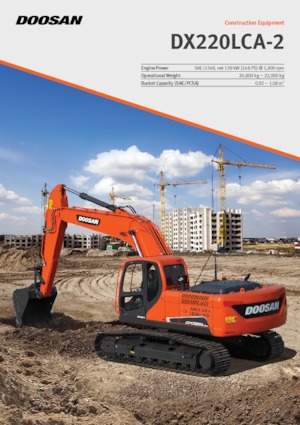 क्रॉलर एक्सकेवेटर Doosan DX220LCA-2