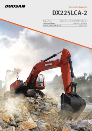 क्रॉलर एक्सकेवेटर Doosan DX225LCA-2