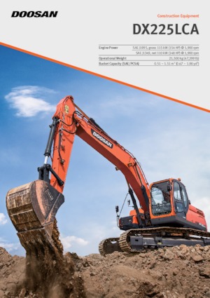 क्रॉलर एक्सकेवेटर Doosan DX225LCA