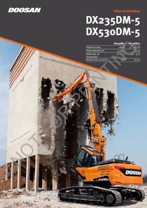 क्रॉलर एक्सकेवेटर Doosan DX235DM-5