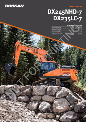 क्रॉलर एक्सकेवेटर Doosan DX235LC-7