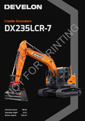 क्रॉलर एक्सकेवेटर Develon DX235LCR-7 