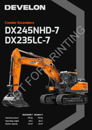क्रॉलर एक्सकेवेटर Develon DX235LC-7 