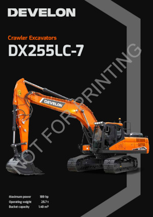 क्रॉलर एक्सकेवेटर Develon DX225LC-7 SLR 