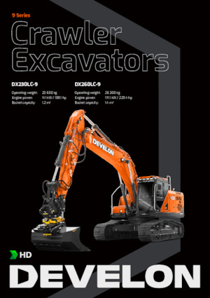 क्रॉलर एक्सकेवेटर Develon DX230LC-9