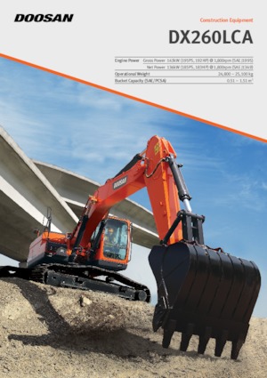 क्रॉलर एक्सकेवेटर Doosan DX260LCA