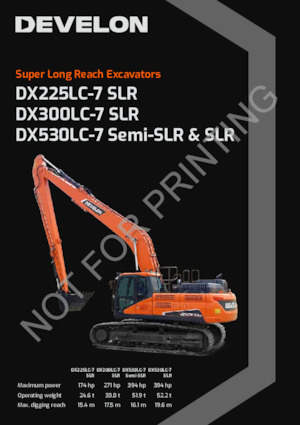क्रॉलर एक्सकेवेटर Develon DX225LC-7 