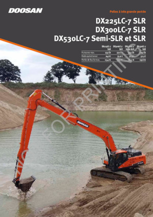 इलेक्ट्रिक क्रॉलर एक्सकेवेटर Doosan DX300LC-7 SLR