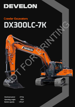 क्रॉलर एक्सकेवेटर Develon DX300LC-7K  