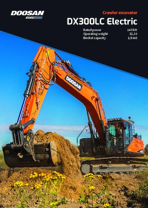 इलेक्ट्रिक क्रॉलर एक्सकेवेटर Doosan DX300LC Electric