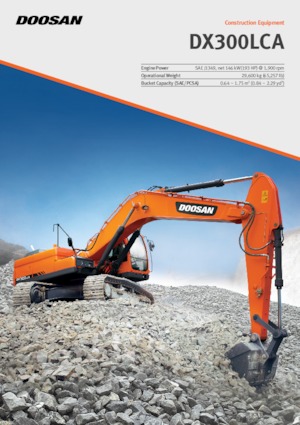 इलेक्ट्रिक क्रॉलर एक्सकेवेटर Doosan DX300LCA