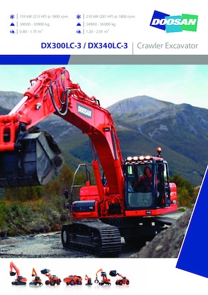 इलेक्ट्रिक क्रॉलर एक्सकेवेटर Doosan DX300NLC-3