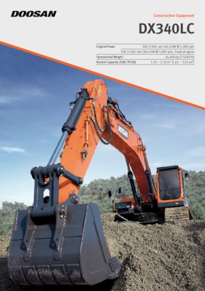 क्रॉलर एक्सकेवेटर Doosan DX340LC