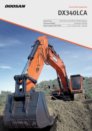 क्रॉलर एक्सकेवेटर Doosan DX340LCA