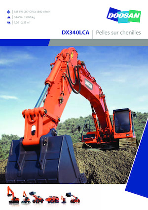 क्रॉलर एक्सकेवेटर Doosan DX340LCA