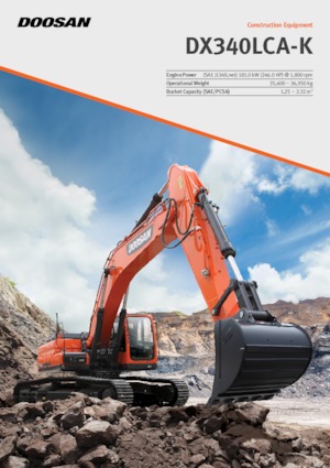 क्रॉलर एक्सकेवेटर Doosan DX340LCA-K
