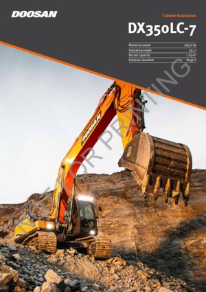 क्रॉलर एक्सकेवेटर Doosan DX350LC-7