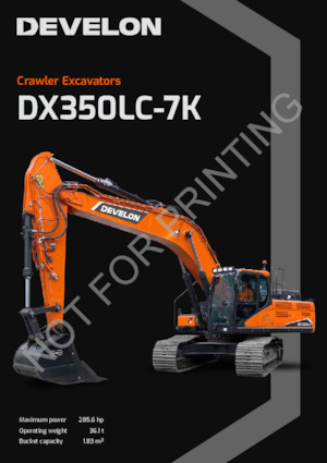 क्रॉलर एक्सकेवेटर Develon DX350LC-7K 