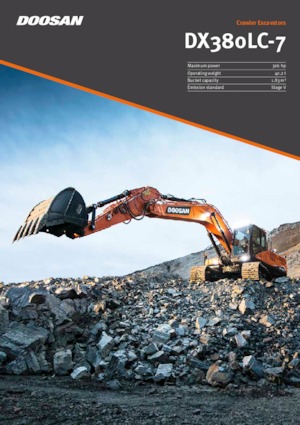 क्रॉलर एक्सकेवेटर Doosan DX380LC-7