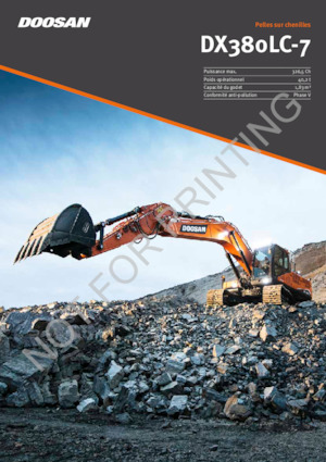 क्रॉलर एक्सकेवेटर Doosan DX380LC-7