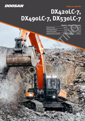 क्रॉलर एक्सकेवेटर Doosan DX420LC-7