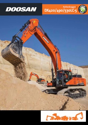 क्रॉलर एक्सकेवेटर Doosan DX530LC-5 SLR