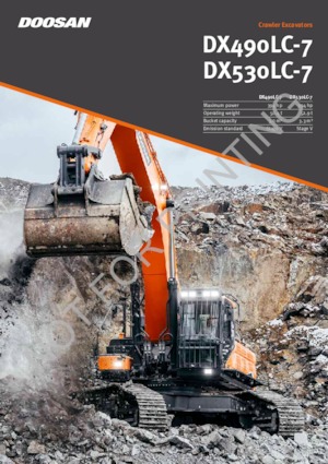 क्रॉलर एक्सकेवेटर Doosan DX530LC-7