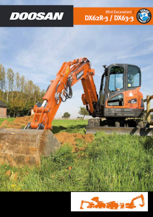 क्रॉलर एक्सकेवेटर Develon DX63-3 
