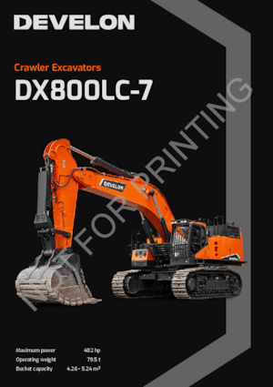 क्रॉलर एक्सकेवेटर Develon DX800LC-7 