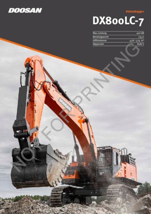 क्रॉलर एक्सकेवेटर Doosan DX800LC-7