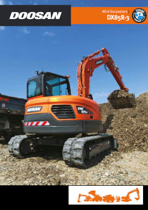 क्रॉलर एक्सकेवेटर Doosan DX85R-3