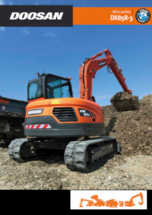 क्रॉलर एक्सकेवेटर Doosan DX85R-3
