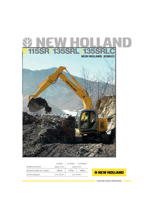 क्रॉलर एक्सकेवेटर New Holland E 135 SRLC