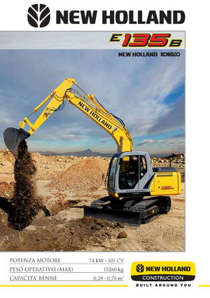 क्रॉलर एक्सकेवेटर New Holland E135B