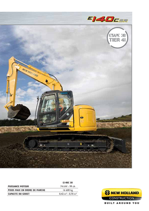 क्रॉलर एक्सकेवेटर New Holland E140C SR LC