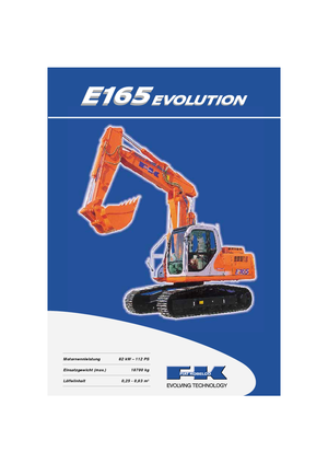क्रॉलर एक्सकेवेटर Fiat Kobelco E 165 LCM