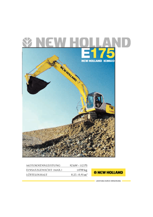 क्रॉलर एक्सकेवेटर New Holland E 175